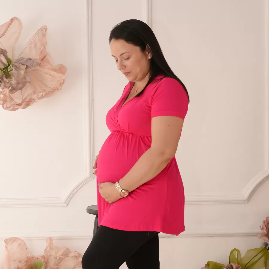 Blusa Bata Para Gestante Soltinha Roupas de Grávida Estilosa Para Amamentação Confortável Promoção