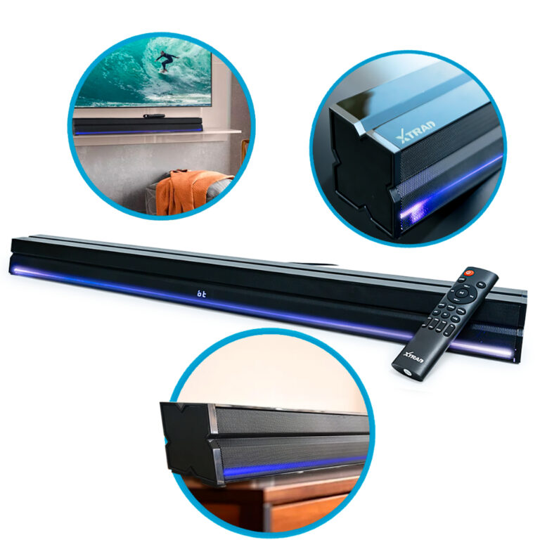 Soundbar Caixa de Som Bluetooth Com LED Potente Gr