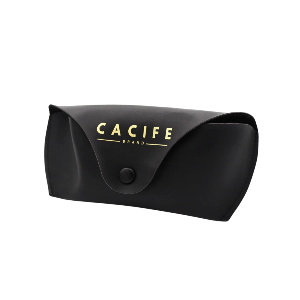 Case Couro Preta Botão Carteira Acessórios Moda Elegante Masculino Feminino Unissex – Cacife Brand