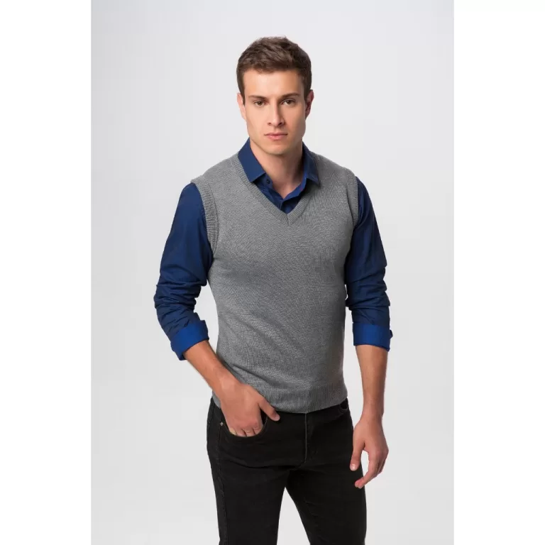 Roupa Colete Pulôver Masculino Elegante Chic Esti