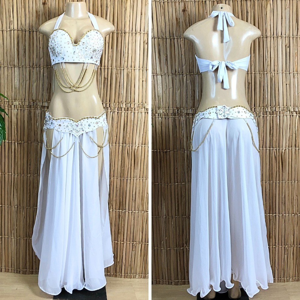 [Liquidação] Dança do Ventre Traje Bordado Completo Pronta Entrega XG (48)  – TPCL-701
