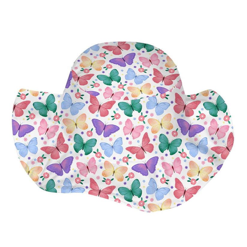 Chapéu Bebê Praia Borboletas MiniBoo Proteção Solar 50+