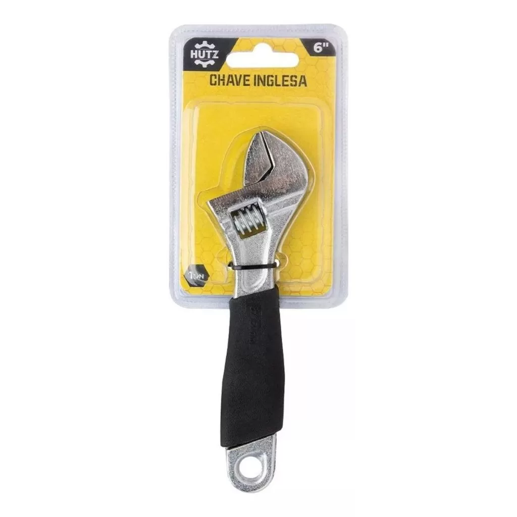 Chave Inglesa De Aço 6 Cabo Emborrachado Mini Ferramenta