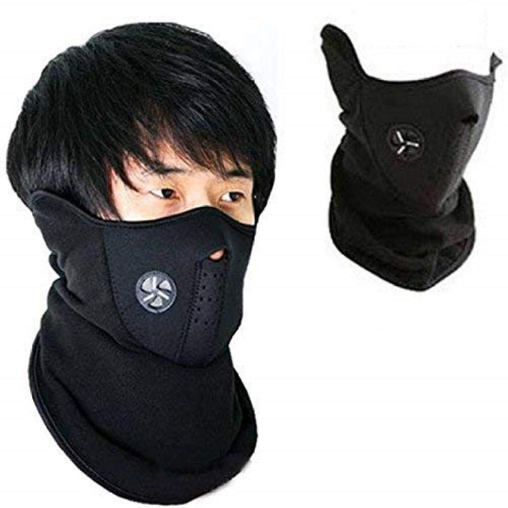 Máscara Facial Balaclava de Neoprene Contra Poeira Anti-poluição Máscara de Bicicleta Motocicleta