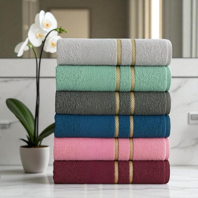 Kit 6 Toalha de Banho Madri Grande Macia 120×