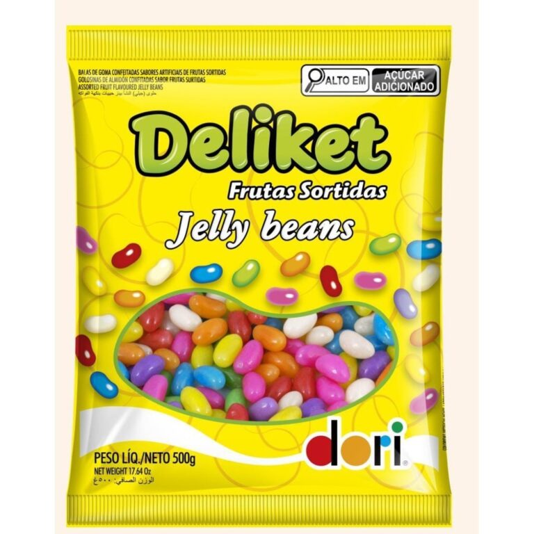Deliket frutas sortidas jelly beans 500g