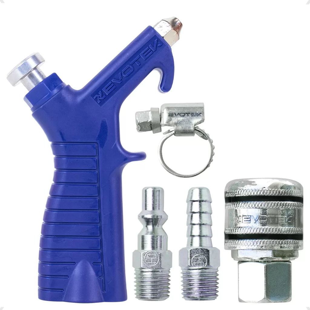 Kit Bico Passar Ar Profissional Com Engate Rápido e Conexões Para Compressor de Ar