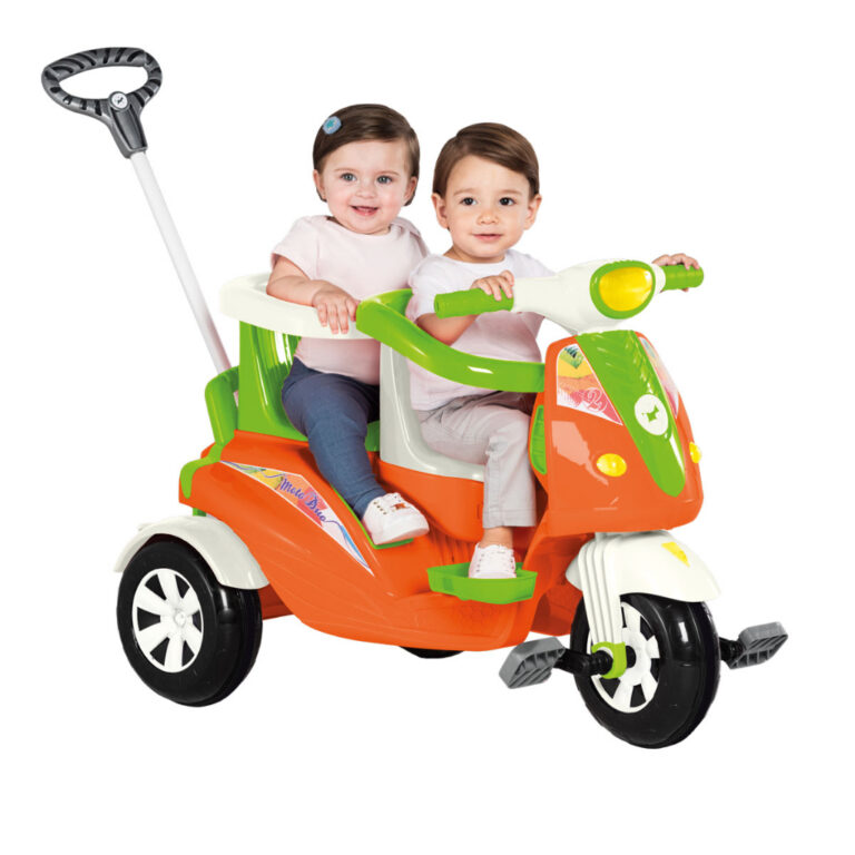 Carrinho Infantil de Passeio e Pedal Moto Duo R