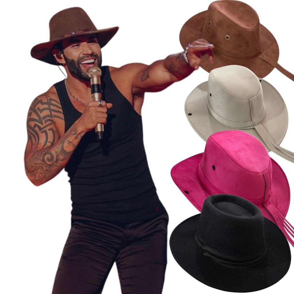 Chápeu Estilo Cowboy Cauboi Rodeio Confortável Moda Moderna Country Americano Modelo Clássico Adulto