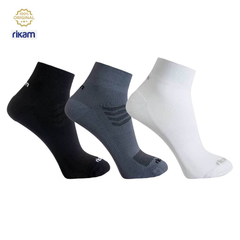 Kit 6 Meia Corrida Maculinas Anti-bolhas Camada Dupla Cano Curto – Rikam
