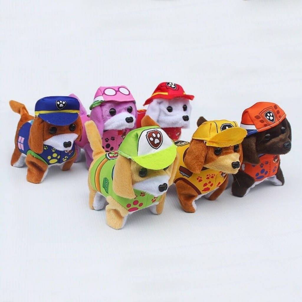 Cachorrinho de Pelúcia Interativo Anda, Late e Mexe o Rabinho