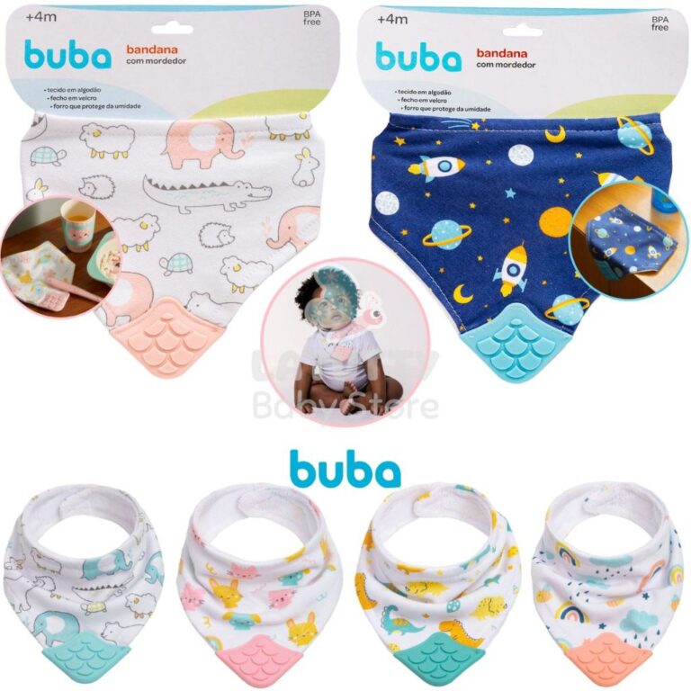 Buba Bandana Infantil com Massageador Dentes Gengi