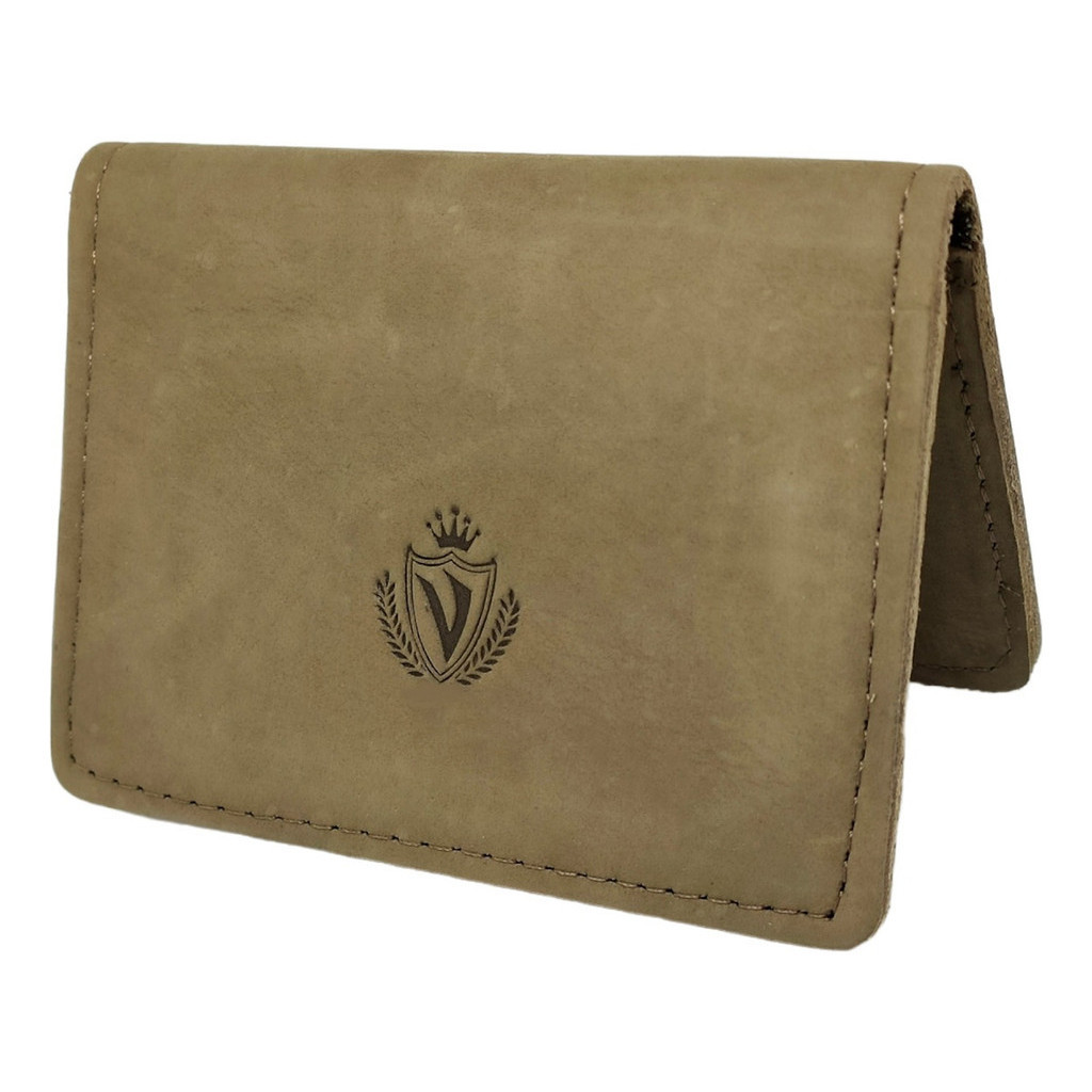 Carteira Masculina Minimalista Documentos Couro Legítimo