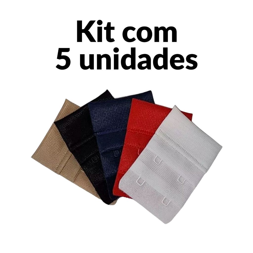 Kit com 5 Extensor para Sutiã