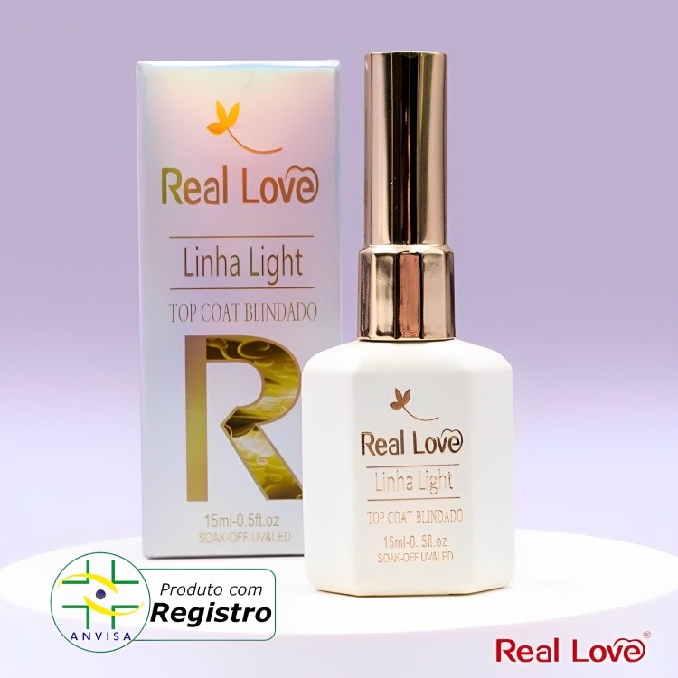 Top Coat Blindado Linha Light 15ml – Real Lo
