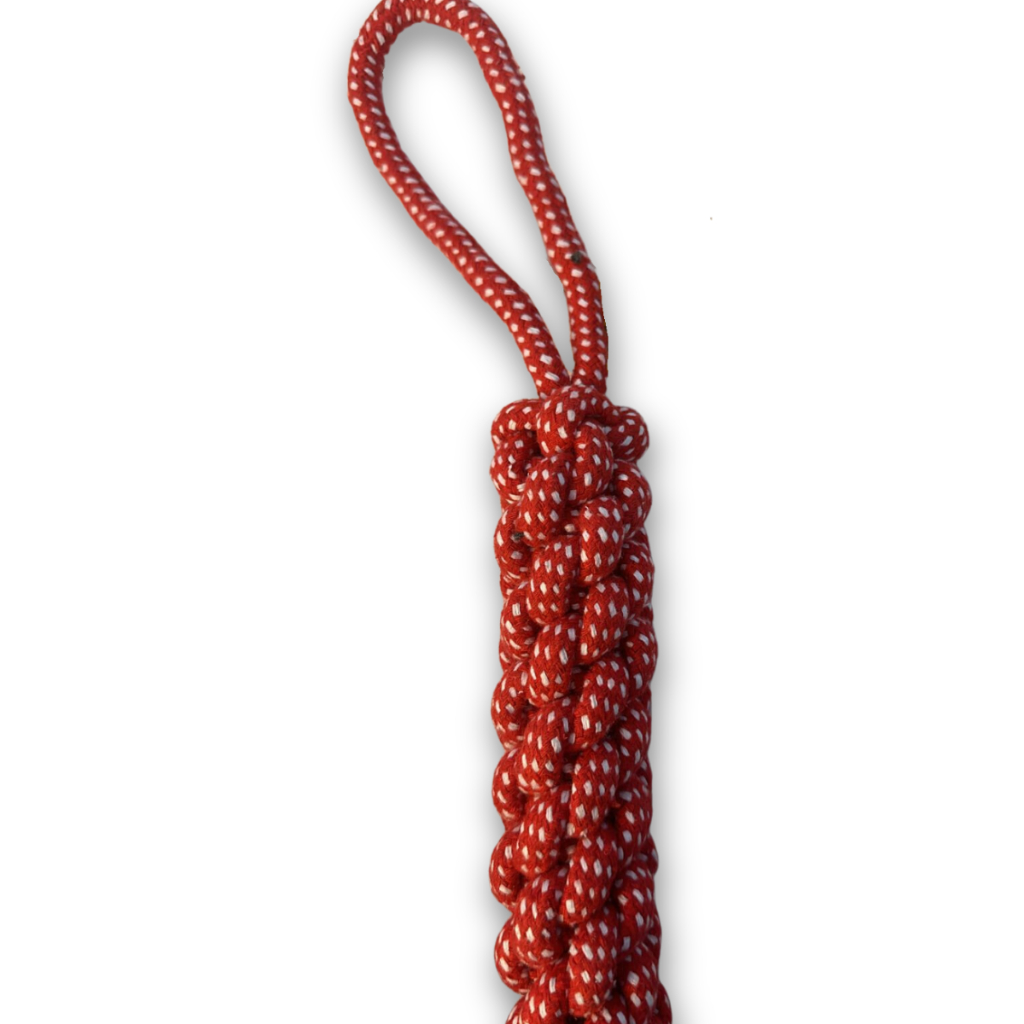 Brinquedo Pet Resistente Cachorros Corda Rosa Anti Stress