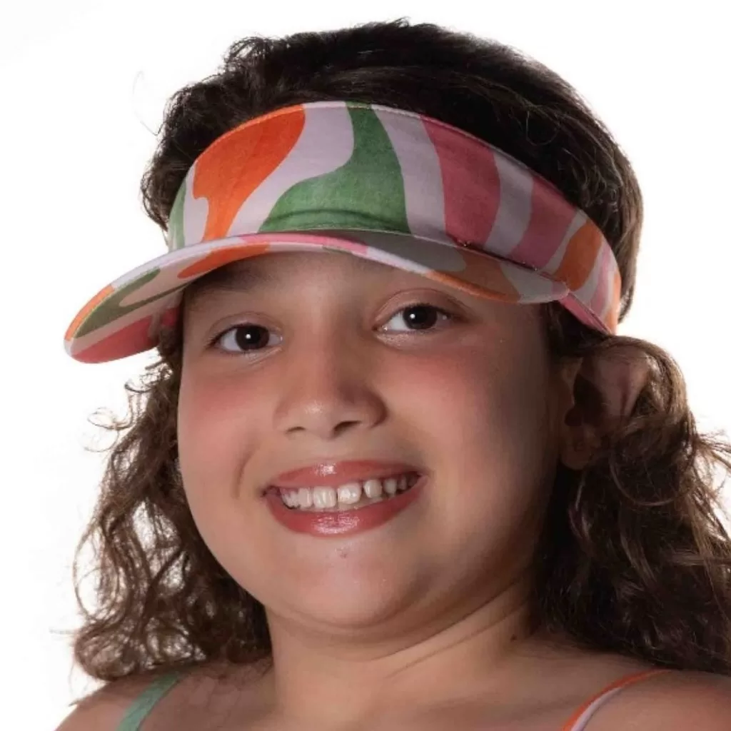 Viseira De Piscina Praia Menehhune Summer Caminhada Regulagem Elastica Proteção Solar Poliamida Tril