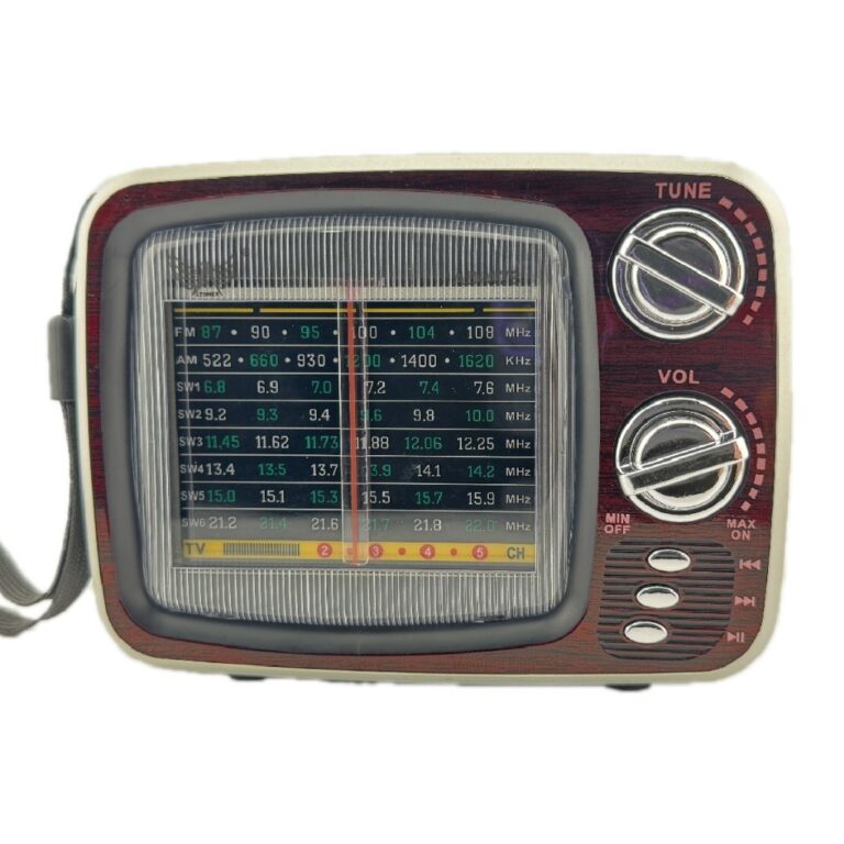 Rádio Am Fm Bluetooth Retro Vintage Formato TV &#