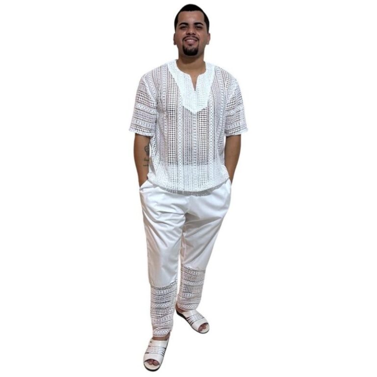 Conjunto Masculino Em Grippir Umbanda E Candomblé