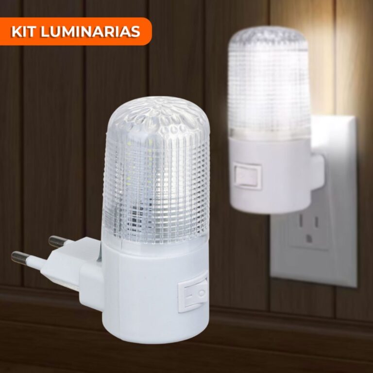 LUMINÁRIA ABAJUR LUZ NOTURNA LED TOMADA BIVOLT