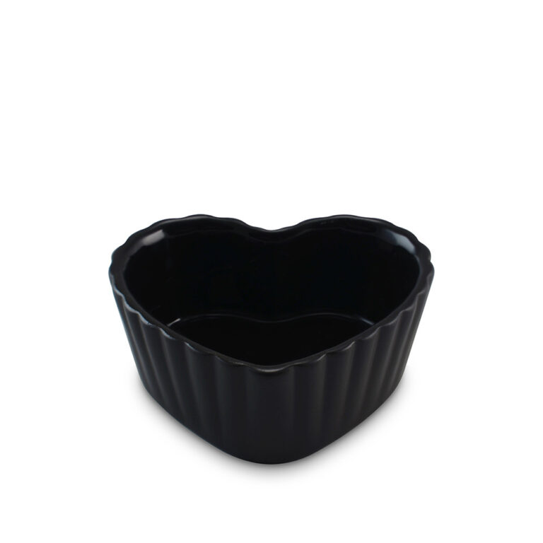 Ramequin Coracao 9Cm 70Ml – Grafite/Preto