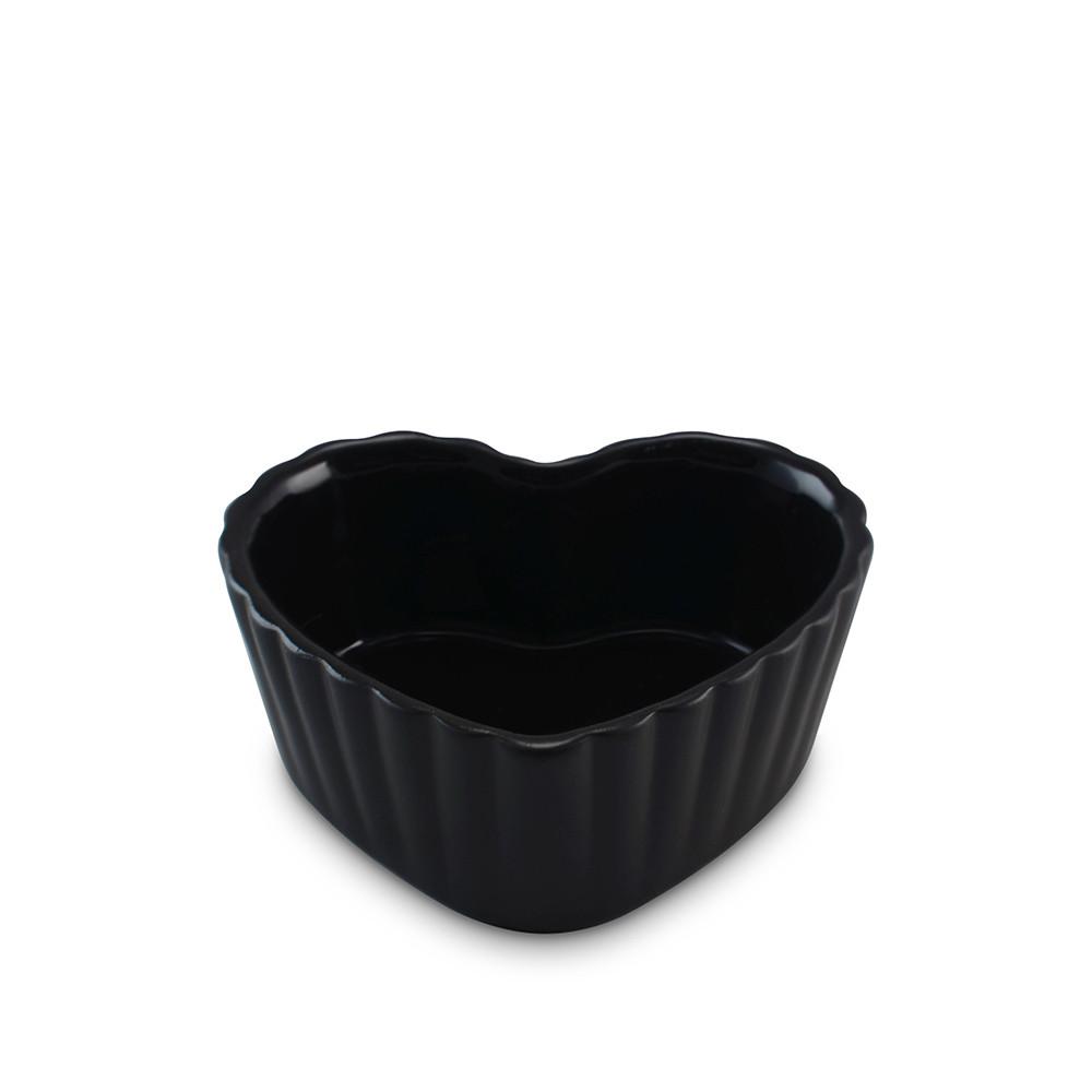 Ramequin Coracao 9Cm 70Ml – Grafite/Preto