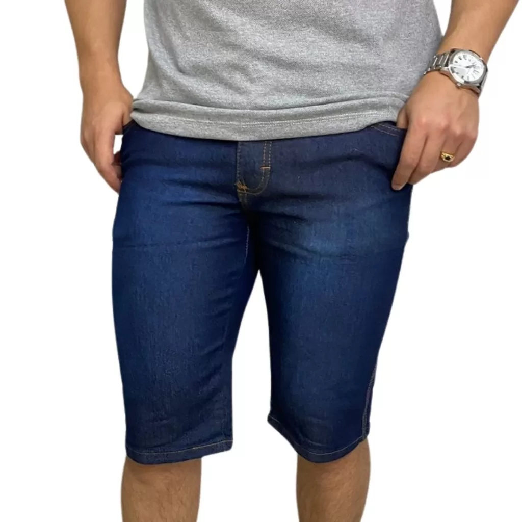 BERMUDA MASCULINA TRADICIONAL RETA JEANS