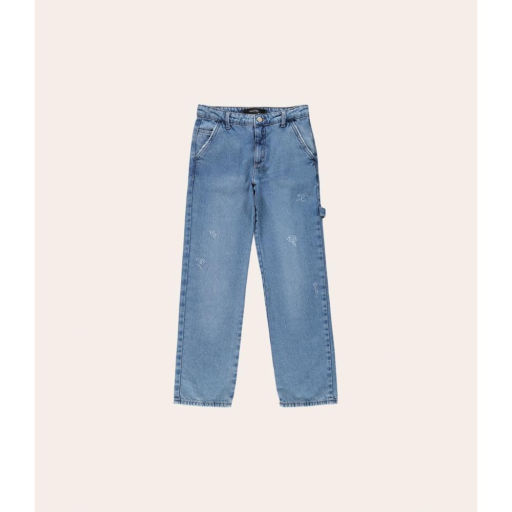 Calça Menino Loose Fit Em Jeans Malwee Kids