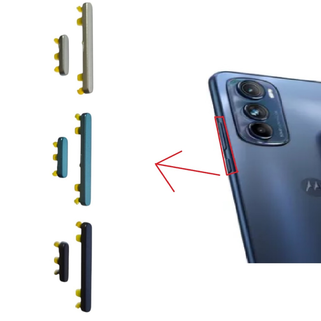 Botões Externo Power e Volume Compativel Com com Edge 30-Xt2203