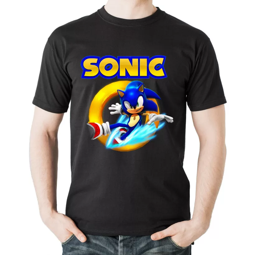 Camiseta Soni Infantil e Adulto Camisa 100% Algodão Presente