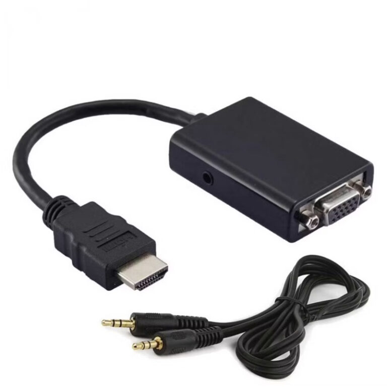 Adaptador HDMI para VGA com Áudio Full HD 1080P P
