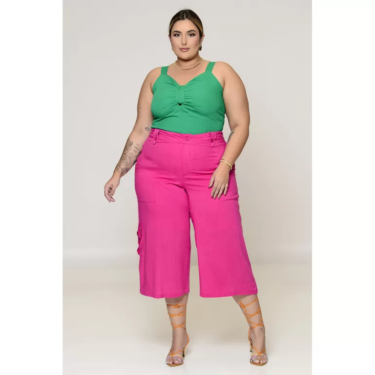 Cropped Plus Size Verde