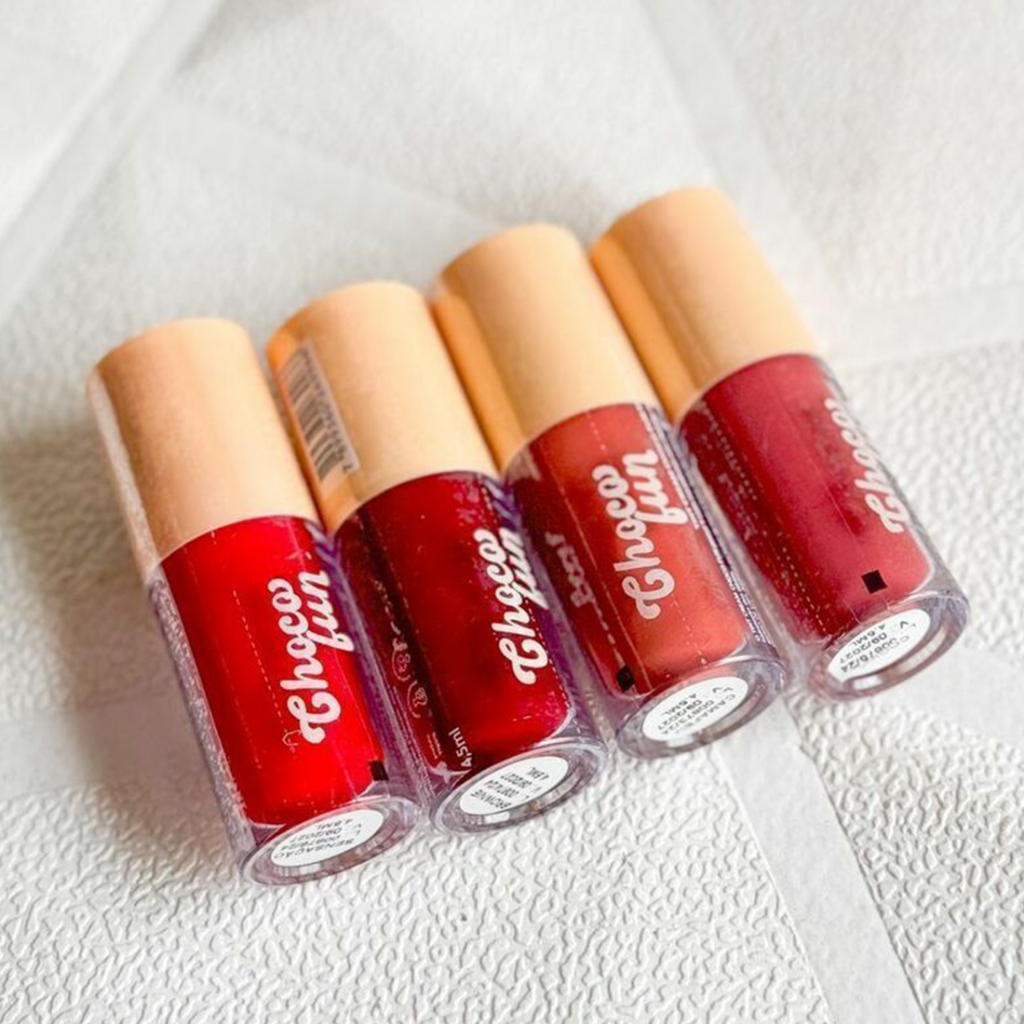 Lip Tint Cream Brilho Labial Choco Fun Fenzza Gloss Batom Novas Cores