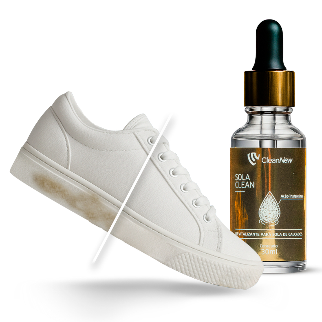Limpeza Sola Clean Sérum Tira Manchas de Solado de Tênis Sapatos Calçados em Geral