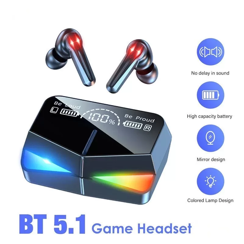 Fones De Ouvido M28 Sem Fio Bluetooth Estéreo Com Controle De Toque Redução De Ruído À Prova Dágua