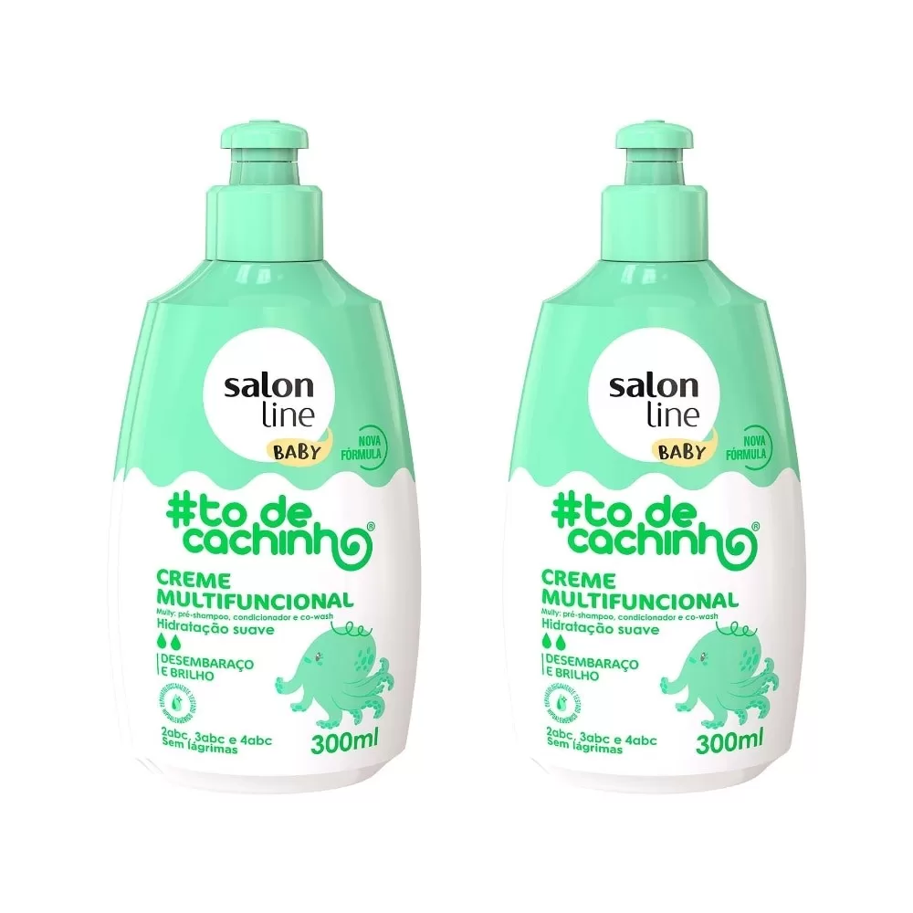 Kit com 2 Cremes Multifuncionais #Todecachinho Baby Salon Line