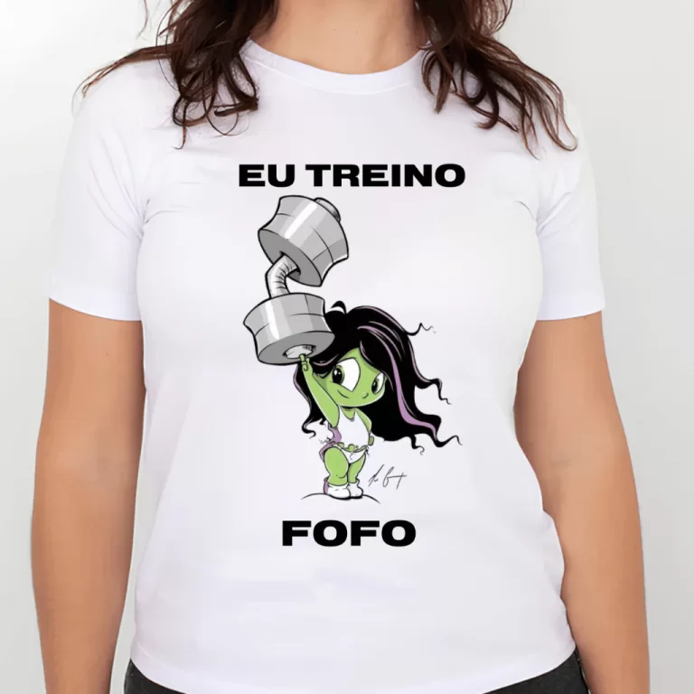 Camiseta Treino feminina Musculação | eu treino 