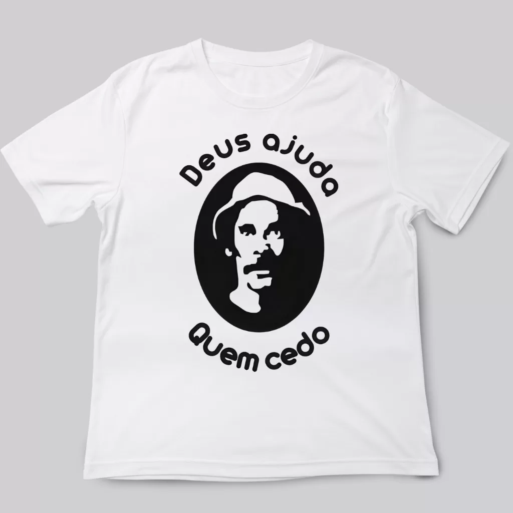 Camiseta Frases Do Seu Madruga – Deus ajuda quem cedo madruga divertida