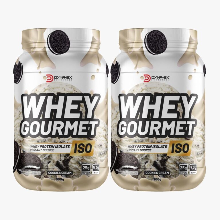 Combo 2 Whey Protein Isolado Gourmet Nutrition 900