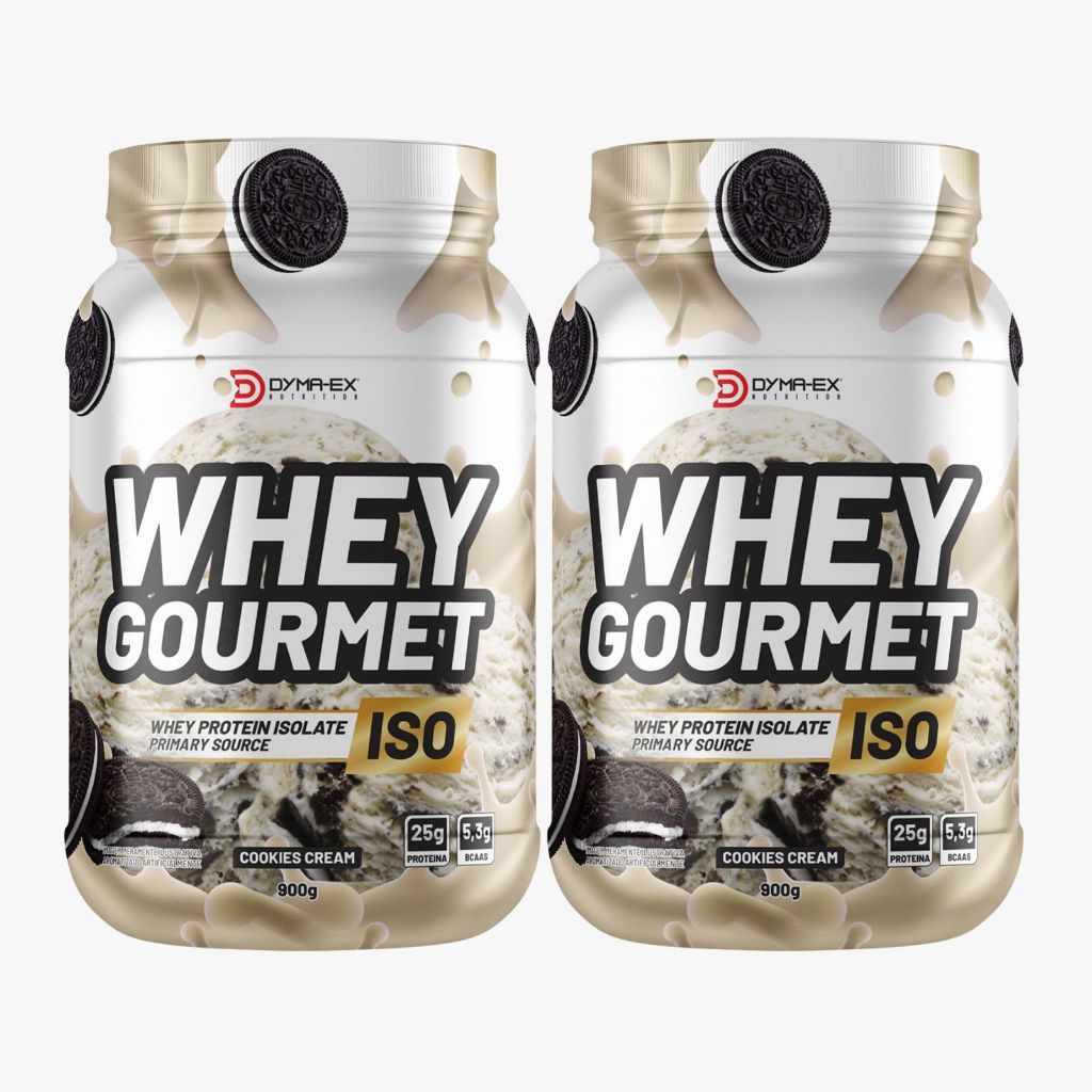 Combo 2 Whey Protein Isolado Gourmet Nutrition 900g