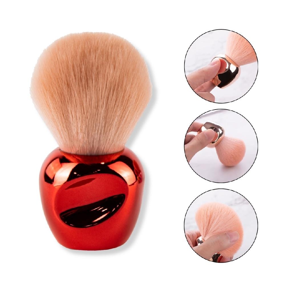 Pincel Pequeno Cabo Ergonômico Maquiagem Blush Rosto Makeup Contorno Corretivo Pó Pele