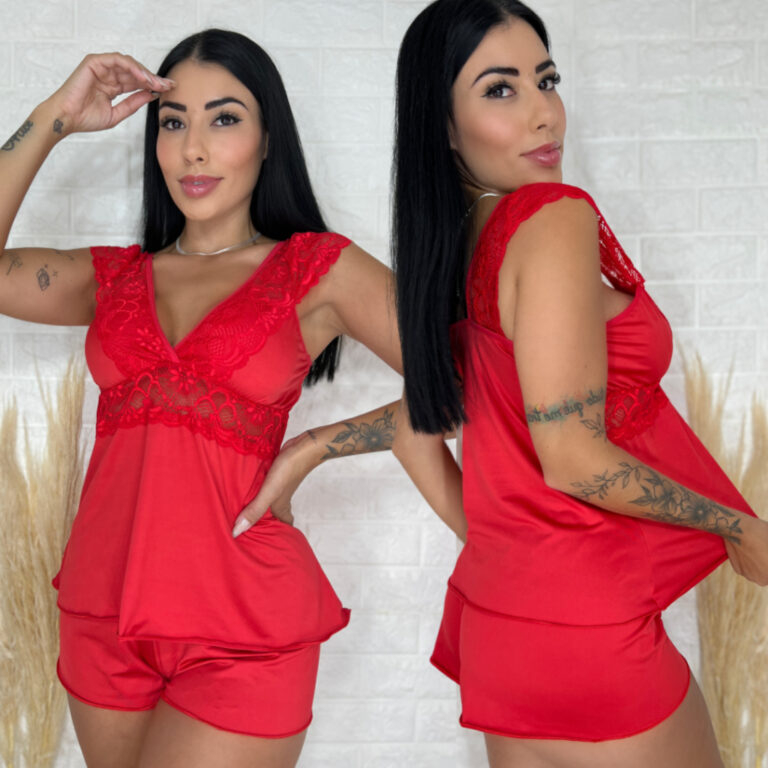 Short Doll Sexy Confortável com detalhe em Renda 