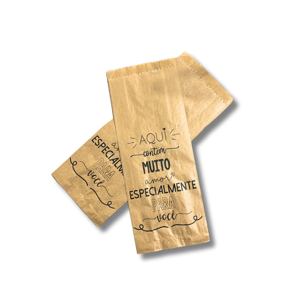 Saco De Papel Kraft Paes Doces Delivery Lanches 1kg C/500