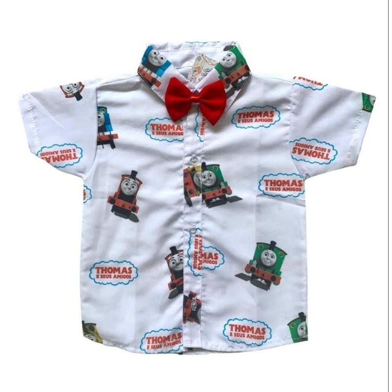 camisa social Thomas e seus amigos tam 3.4 anos