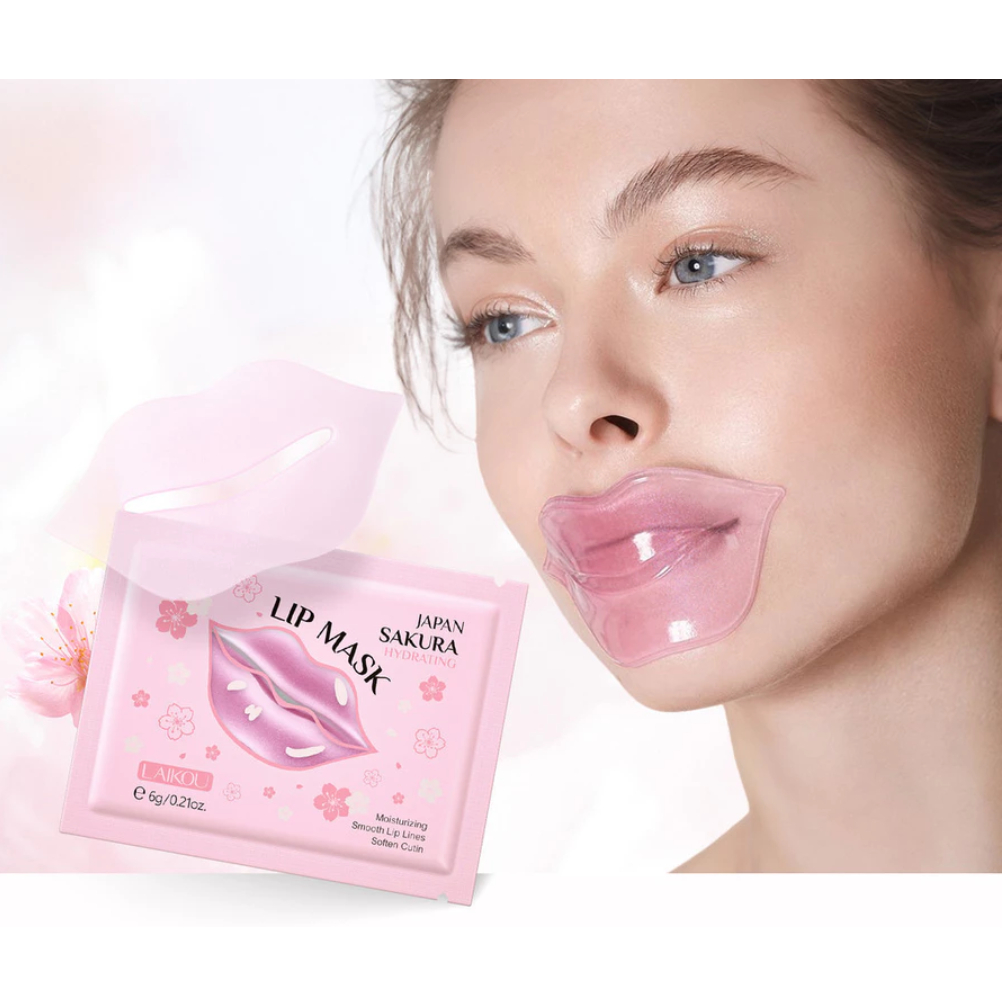Máscara Labial Flor de Cerejeira 6g Patch Hidratante Linhas Labiais Elásticas Hidratantes