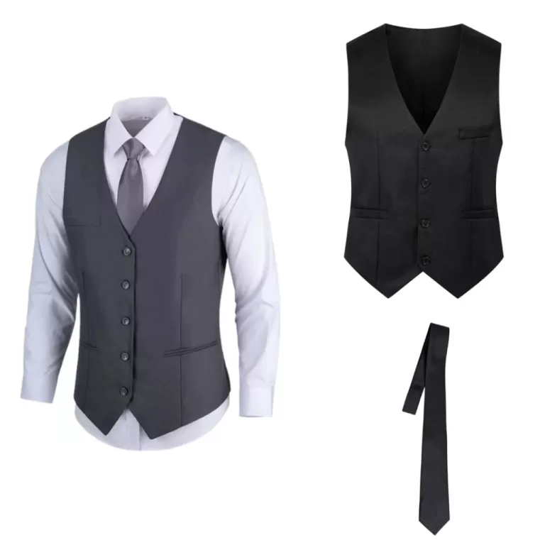 Conjunto Colete Social Masculino + Gravata Slim Lu
