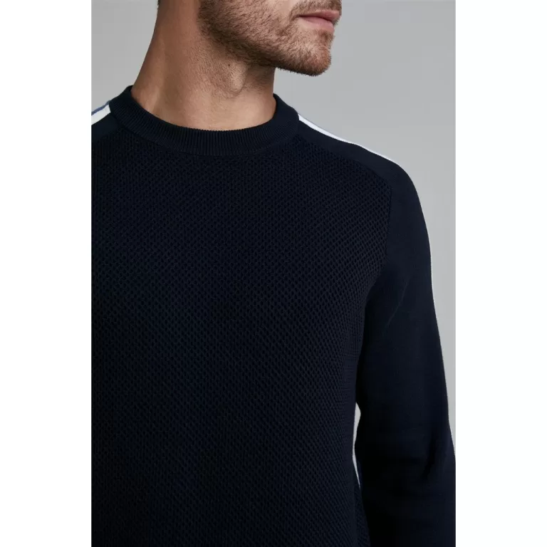Tricot Gola Careca – Azul Marinho