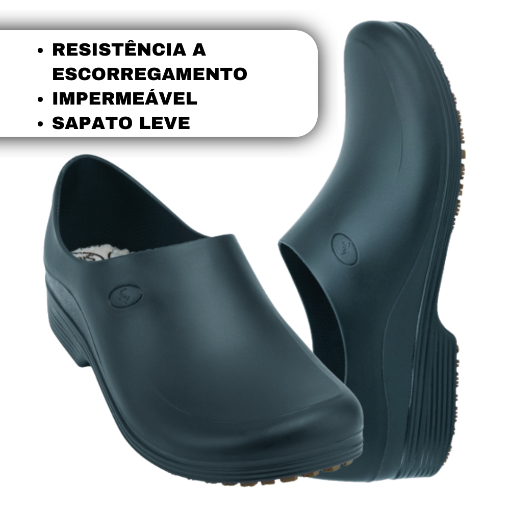 Sapato Sticky Shoes Borracha Hospital/Cozinha Limpeza Profissional Antiderrapante Certificado CA