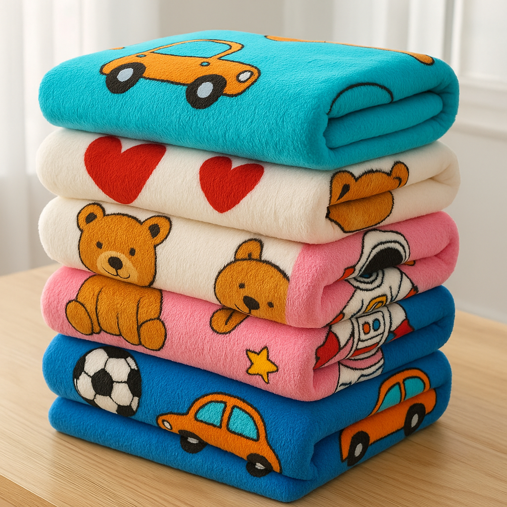 KIT 2 UND MANTA INFANTIL BEBE SOFT COBERTOR ANTIALERGICO MENINA MENINO 1m x 0,90m