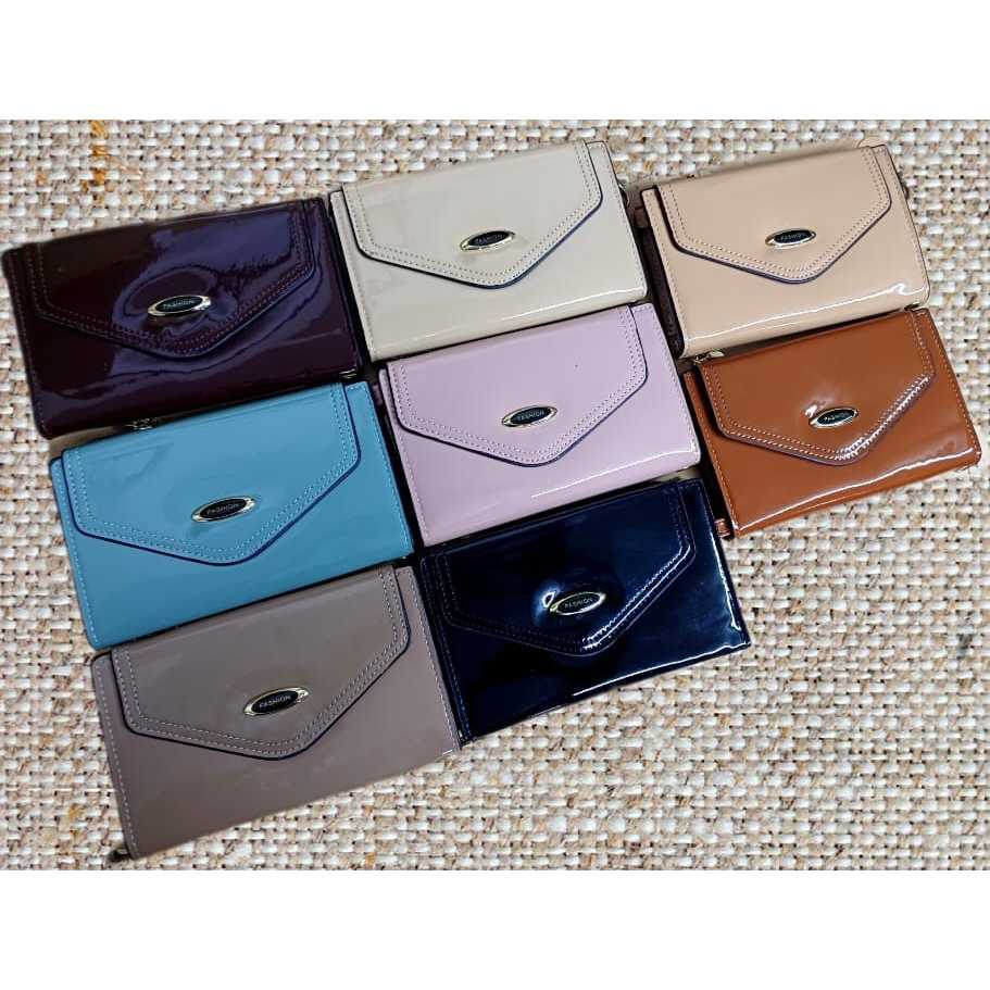 Carteira Feminina Verniz Vários Compartimentos Internos Para Cartão-Atacado